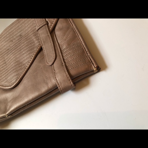 BCBGeneration Metallic Pink Envelope Clutch - Picture 5 of 8